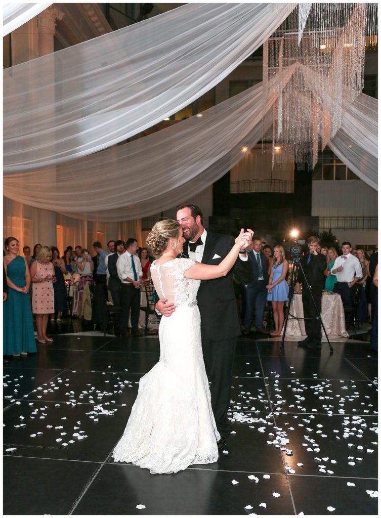 The Atrium at Curtis Center Wedding | Moire & Mark
